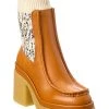 Chloé Jamie Sock Leather Bootie Women -Valentino shop 1313451388 RLLD 1