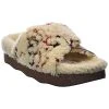 Chloé Wavy Shearling & Leather Slide Women -Valentino shop 1313451623 RLLD 1