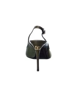 Dolce & Gabbana Patchwork Canvas & Leather Slingback Pump Women -Valentino shop 1313451628 RLLD 3