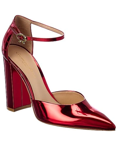 Gianvito Rossi Piper Anklet 100 Leather Pump Women 3 Gianvito Rossi Piper Anklet 100 Leather Pump Women