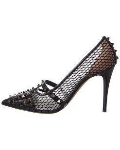 Valentino Rockstud Alcove 100 Mesh & Leather Pump Women -Valentino shop 1313452347 RLLD 2