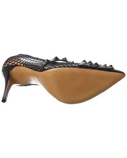 Valentino Rockstud Alcove 100 Mesh & Leather Pump Women -Valentino shop 1313452347 RLLD 4