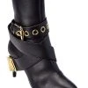 MOSCHINO Logo Leather Bootie Women -Valentino shop 1313455838 RLLD 1