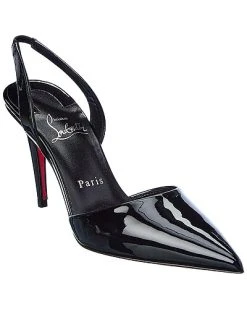 Christian Louboutin Astrid 85 Patent Slingback Pump Women