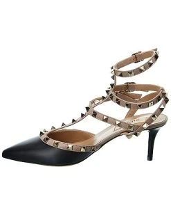 Valentino Rockstud Caged 65 Leather Ankle Strap Pump Women -Valentino shop 1313456656 RLLD 2