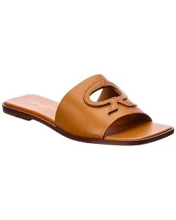 Gianvito Rossi Bbon Slide Leather Sandal Women