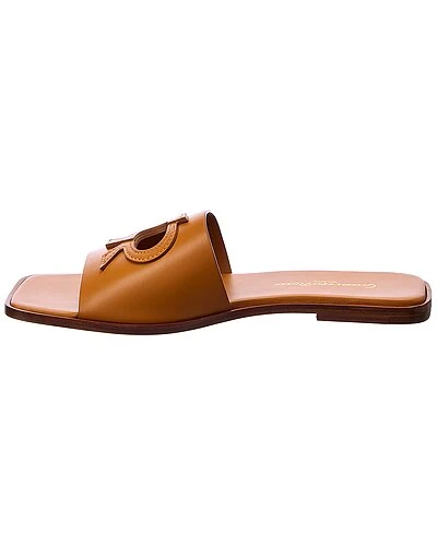 Gianvito Rossi Bbon Slide Leather Sandal Women 4 Gianvito Rossi Bbon Slide Leather Sandal Women - Image 2