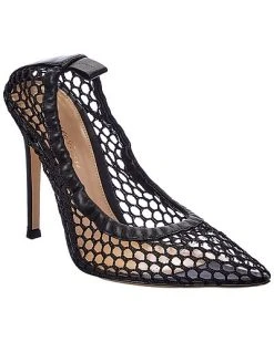 Gianvito Rossi Alisia 105 Mesh & Leather Pump Women