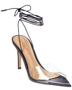 Gianvito Rossi Skye 85 Vinyl & Leather Sandal Women