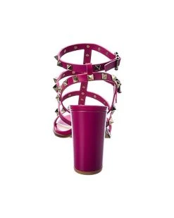 Valentino Rockstud Caged 90 Leather Ankle Strap Sandal Women -Valentino shop 1313471745 RLLD 3