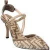 FENDI Colibri FF Jacquard Slingback Pump Women