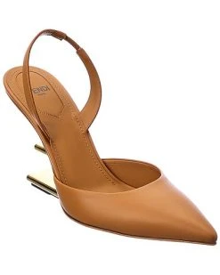 FENDI First Leather Slingback Pump Women