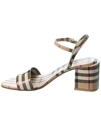 Burberry Vintage Check Patent Sandal Women 4 Burberry Vintage Check Patent Sandal Women - Image 2
