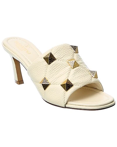 Valentino Roman Stud 65 Grainy Leather Sandal Women 3 Valentino Roman Stud 65 Grainy Leather Sandal Women