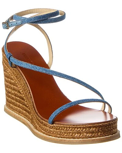 Jimmy Choo Danai 100 Denim Wedge Sandal Women 3 Jimmy Choo Danai 100 Denim Wedge Sandal Women
