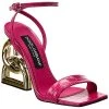 Dolce & Gabbana Croc-Embossed Leather Sandal Women