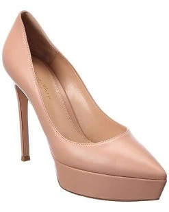 Gianvito Rossi Dasha 85 Leather Platform Pump Women