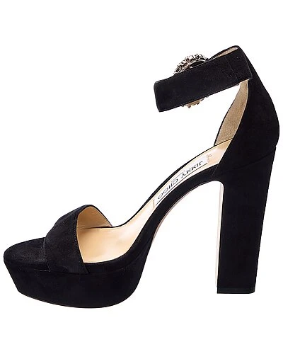 Jimmy Choo Mionne 120 Suede Platform Sandal Women 4 Jimmy Choo Mionne 120 Suede Platform Sandal Women - Image 2