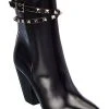 Valentino Rockstud 85 Leather Bootie Women -Valentino shop 1313488964 RLLD 1
