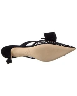 Jimmy Choo Flaca 50 Mesh & Suede Mule Women 10 Jimmy Choo Flaca 50 Mesh & Suede Mule Women -Valentino shop 1313489009 RLLD 4