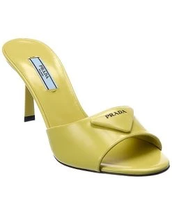 Prada Logo Leather Sandal Women