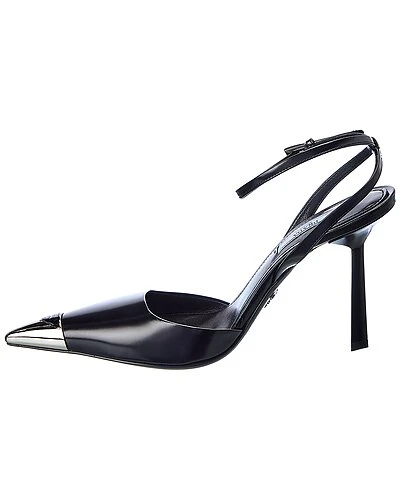 Prada Leather Pointy-Toe Slingback Pump Women 4 Prada Leather Pointy-Toe Slingback Pump Women - Image 2
