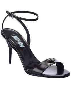 Prada Logo Leather Sandal Women
