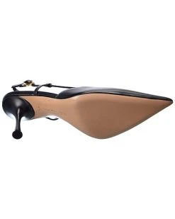 Gianvito Rossi Ascent 85 Leather Slingback Pump Women 10 Gianvito Rossi Ascent 85 Leather Slingback Pump Women -Valentino shop 1313491718 RLLD 4