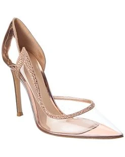 Gianvito Rossi Leif 105 Leather & Vinyl Pump Women