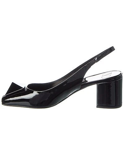 Valentino One Stud 60 Patent Slingback Pump Women 4 Valentino One Stud 60 Patent Slingback Pump Women - Image 2