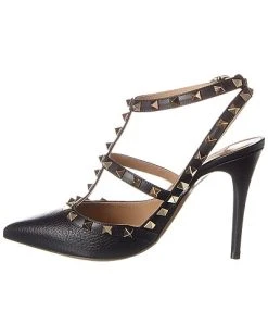Valentino Rockstud Caged 100 Grainy Leather Pump Women -Valentino shop 1313492812 RLLD 2