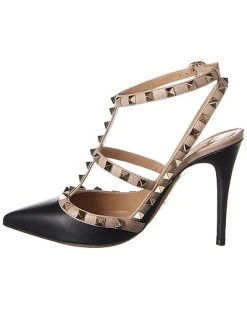 Valentino Rockstud Caged 100 Leather Pump Women -Valentino shop 1313492824 RLLD 2