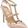 Valentino Rockstud Caged 100 Leather Pump Women -Valentino shop 1313492825 RLLD 1