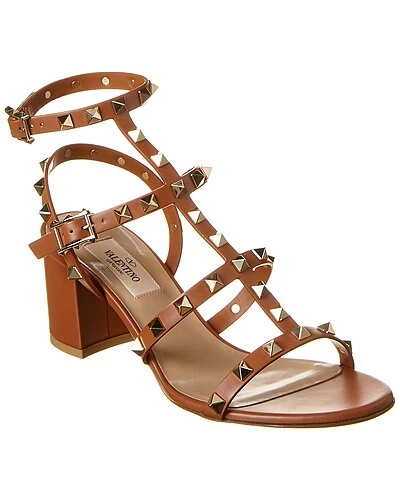 Valentino Rockstud Caged 60 Leather Ankle Strap Sandal Women 3 Valentino Rockstud Caged 60 Leather Ankle Strap Sandal Women
