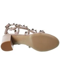 Valentino Rockstud Caged 60 Leather Ankle Strap Sandal Women -Valentino shop 1313492850 RLLD 4