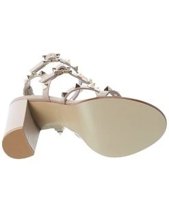 Valentino Rockstud Caged 90 Leather Ankle Strap Sandal Women -Valentino shop 1313492864 RLLD 4