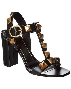 Valentino Roman Stud 90 Leather Sandal Women