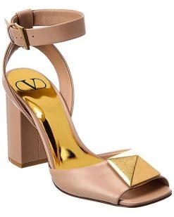 Valentino One Stud 90 Leather Sandal Women