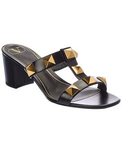 Valentino Roman Stud 60 Leather Sandal Women