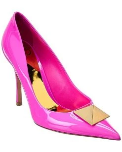 Valentino One Stud 100 Patent Pump Women