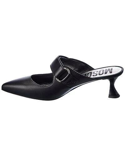 MOSCHINO Logo Leather Pump Women 4 MOSCHINO Logo Leather Pump Women - Image 2