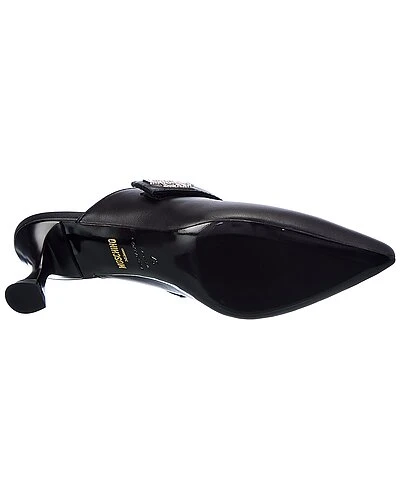 MOSCHINO Logo Leather Pump Women 6 MOSCHINO Logo Leather Pump Women - Image 4