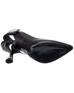 MOSCHINO Logo Leather Slingback Pump Women -Valentino shop 1313497463 RLLD 4