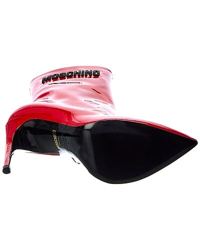 MOSCHINO Logo Patent Bootie Women 6 MOSCHINO Logo Patent Bootie Women - Image 4