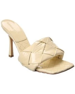 Bottega Veneta The Lido Intrecciato Patent Sandal Women
