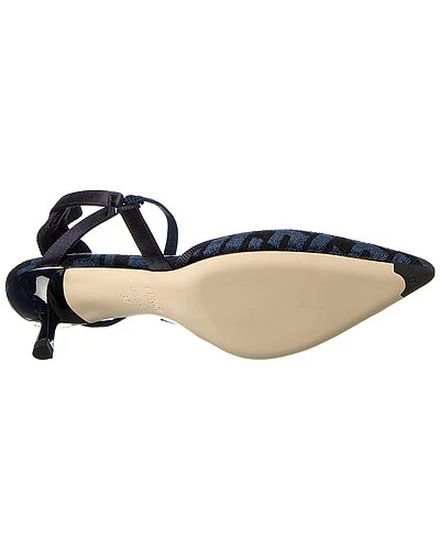 FENDI Colibri Lite Chenille & Jacquard Slingback Pump Women 6 FENDI Colibri Lite Chenille & Jacquard Slingback Pump Women - Image 4