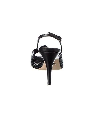Gucci Crawford Leather Slingback Sandal Women 5 Gucci Crawford Leather Slingback Sandal Women - Image 3