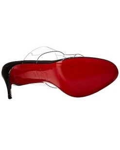 Christian Louboutin Just Nothing 85 Patent & PVC Sandal Women -Valentino shop 1313502456 RLLD 4