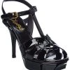Saint Laurent Tribute 75 Patent Platform Sandal Women -Valentino shop 1313502494 RLLD 1
