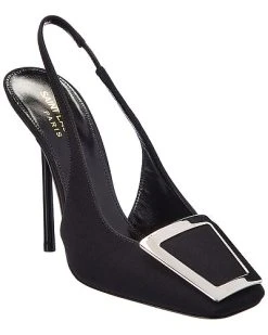 Saint Laurent George 115 Silk Slingback Pump Women